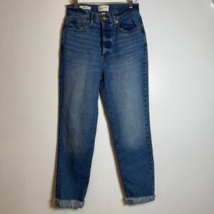 Universal Thread Women High Rise 90s Slim Button Fly Jeans Medium Wash Size 4R